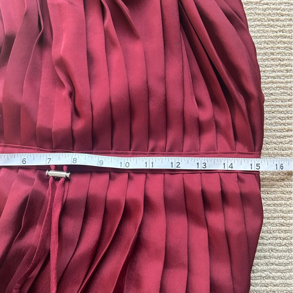 Tibi Mendini Silk Twill Pleated Dress 00 or XS - Picture 7 of 8